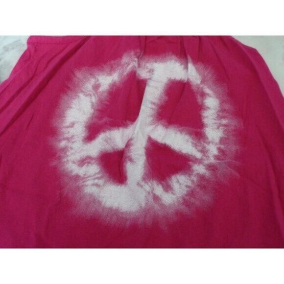 Old Navy girls youth large 10/12 pink/white Peace Sun Dress - Picture 4 of 4